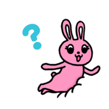 Buried cat and rabbit Sticker(English) sticker #3595917