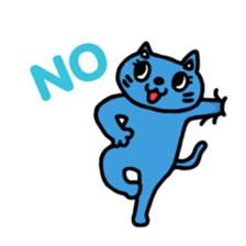 Buried cat and rabbit Sticker(English) sticker #3595918