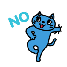 Buried cat and rabbit Sticker(English) sticker #3595918