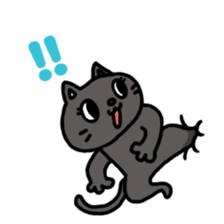 Buried cat and rabbit Sticker(English) sticker #3595921