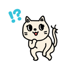 Buried cat and rabbit Sticker(English) sticker #3595923