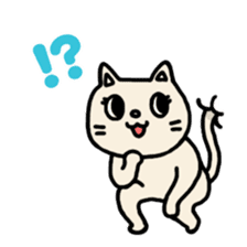 Buried cat and rabbit Sticker(English) sticker #3595923