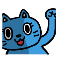 Buried cat and rabbit Sticker(English) sticker #3595925