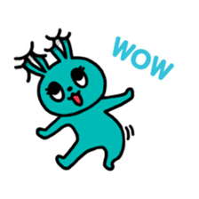 Buried cat and rabbit Sticker(English) sticker #3595928