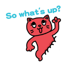 Buried cat and rabbit Sticker(English) sticker #3595931