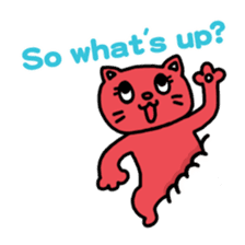 Buried cat and rabbit Sticker(English) sticker #3595931