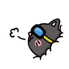 Buried cat and rabbit Sticker(English) sticker #3595933