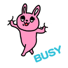 Buried cat and rabbit Sticker(English) sticker #3595935