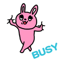 Buried cat and rabbit Sticker(English) sticker #3595935