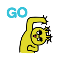 Buried cat and rabbit Sticker(English) sticker #3595937