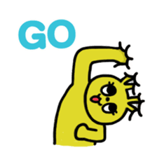 Buried cat and rabbit Sticker(English) sticker #3595937