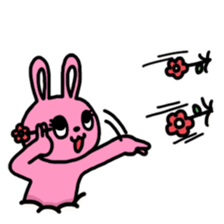 Buried cat and rabbit Sticker(English) sticker #3595942