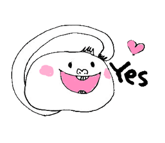 meat bun baby sticker #3595954