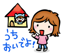 mother and child sticker #3596278