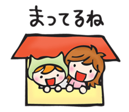 mother and child sticker #3596279