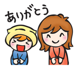 mother and child sticker #3596296