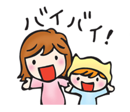 mother and child sticker #3596305