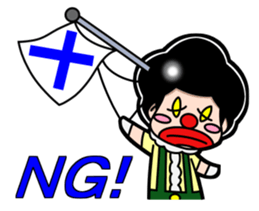 CLOWN HACHI sticker #3596631