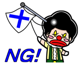CLOWN HACHI sticker #3596631