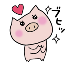 A cat and Pig sticker #3596960