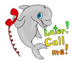 Dolphin Super Fun sticker #3596990