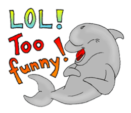 Dolphin Super Fun sticker #3597006