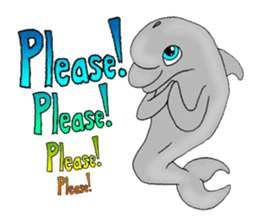 Dolphin Super Fun sticker #3597007