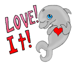 Dolphin Super Fun sticker #3597019