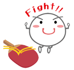 Let's enjoy table tennis!! (English) sticker #3597386