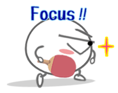 Let's enjoy table tennis!! (English) sticker #3597389