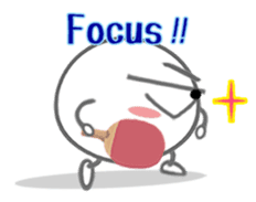 Let's enjoy table tennis!! (English) sticker #3597389