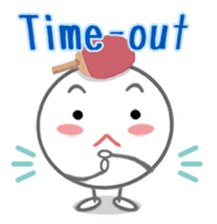 Let's enjoy table tennis!! (English) sticker #3597391