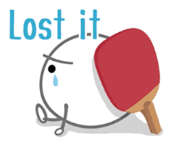 Let's enjoy table tennis!! (English) sticker #3597394