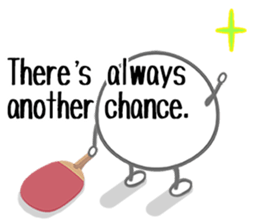 Let's enjoy table tennis!! (English) sticker #3597395