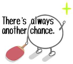 Let's enjoy table tennis!! (English) sticker #3597395