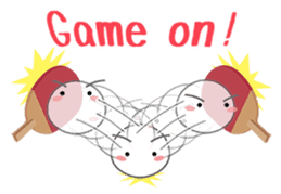 Let's enjoy table tennis!! (English) sticker #3597397