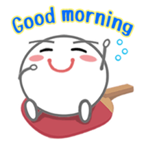 Let's enjoy table tennis!! (English) sticker #3597398