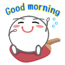 Let's enjoy table tennis!! (English) sticker #3597398