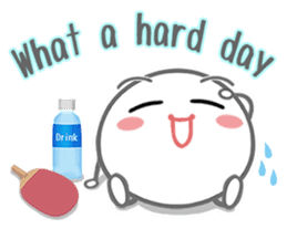 Let's enjoy table tennis!! (English) sticker #3597404