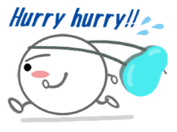 Let's enjoy table tennis!! (English) sticker #3597405