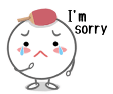 Let's enjoy table tennis!! (English) sticker #3597408