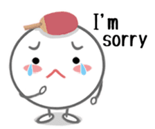 Let's enjoy table tennis!! (English) sticker #3597408