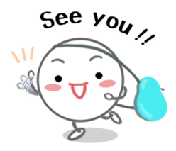 Let's enjoy table tennis!! (English) sticker #3597411