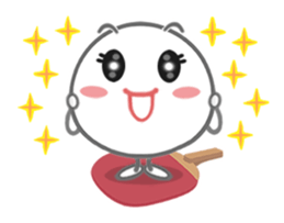 Let's enjoy table tennis!! (English) sticker #3597415