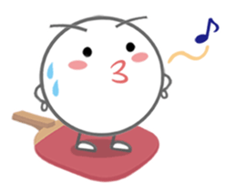 Let's enjoy table tennis!! (English) sticker #3597416