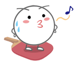 Let's enjoy table tennis!! (English) sticker #3597416