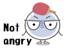 Let's enjoy table tennis!! (English) sticker #3597425