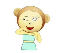 Monka and Friends (English Version) sticker #3597786