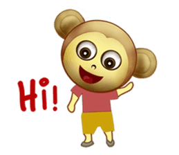 Monka and Friends (English Version) sticker #3597796