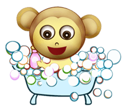 Monka and Friends (English Version) sticker #3597808